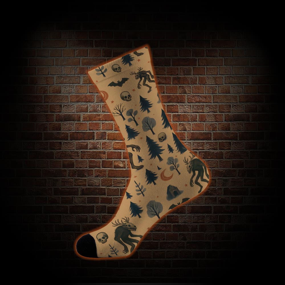 Wendigo in the Forest Socks