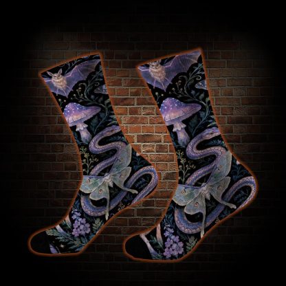 Dark Forest Witch Moth Socks