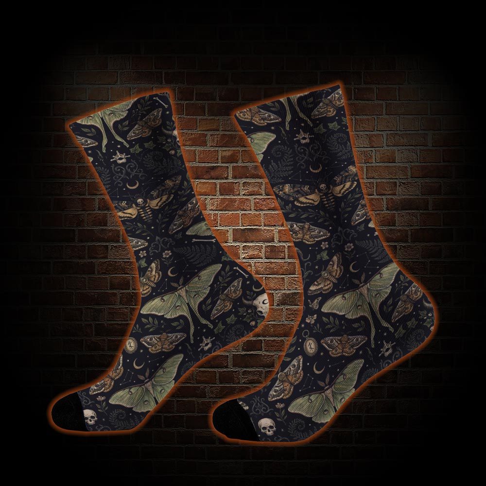 Mystical Moth Socks