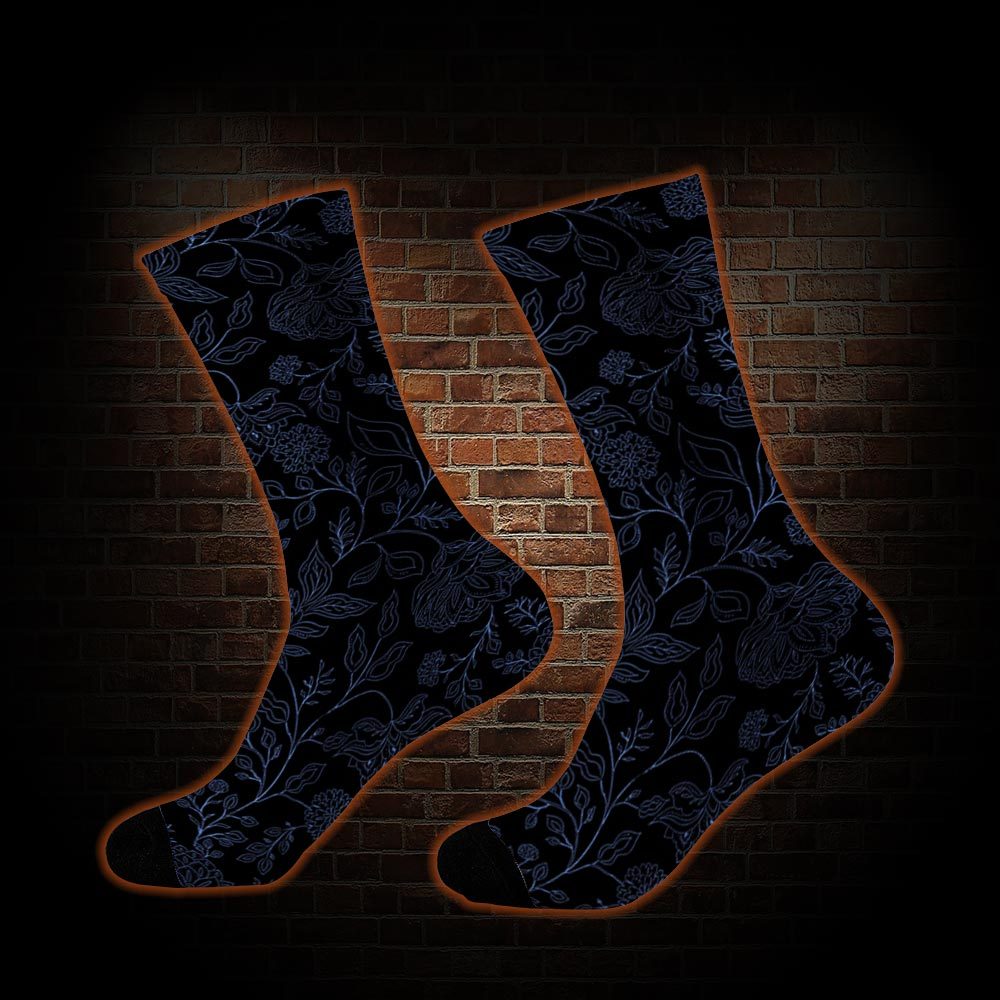 Gothic Botanical Socks
