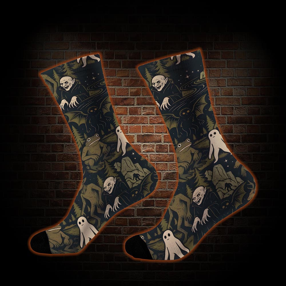 Cryptid Forest Socks