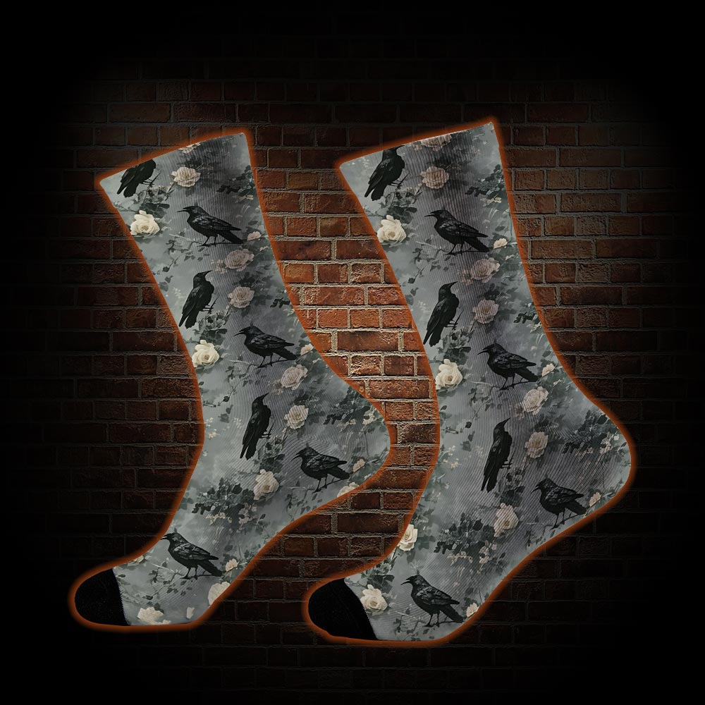 Raven's Requiem Socks