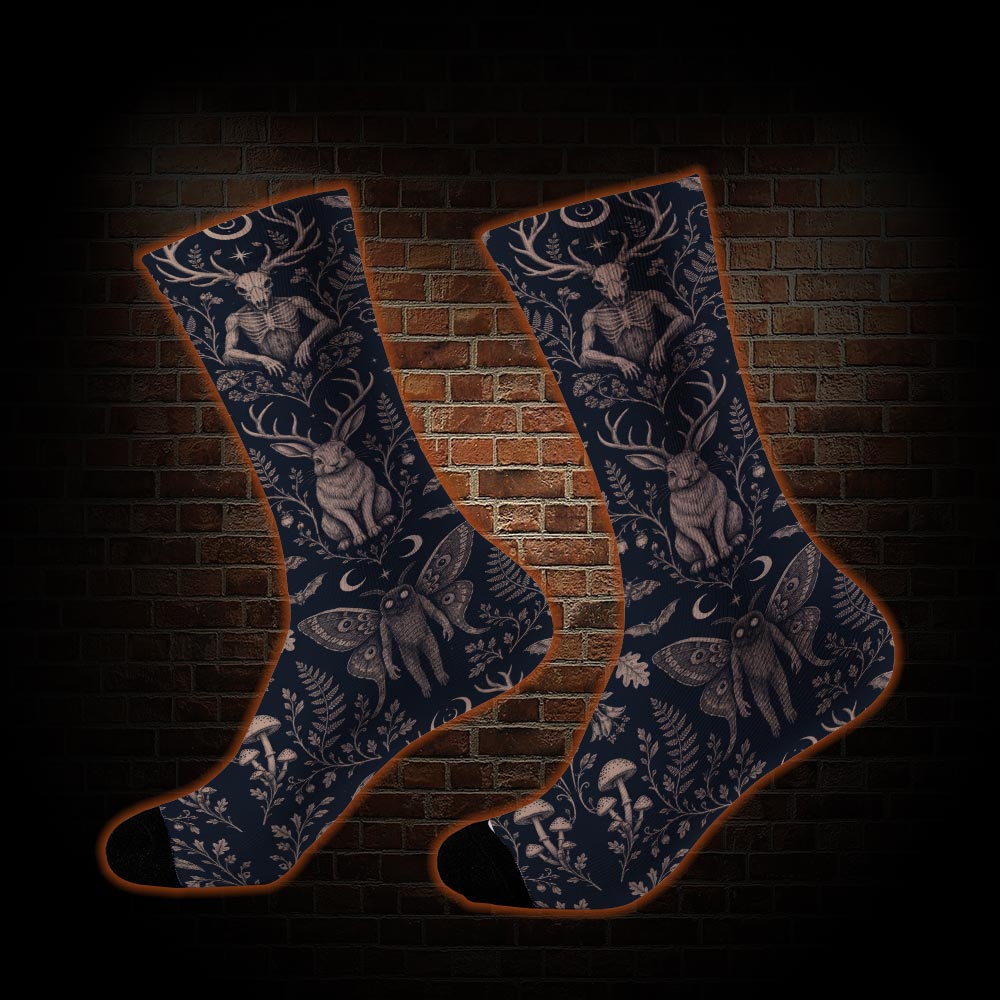 Cryptids in The Jungle Socks