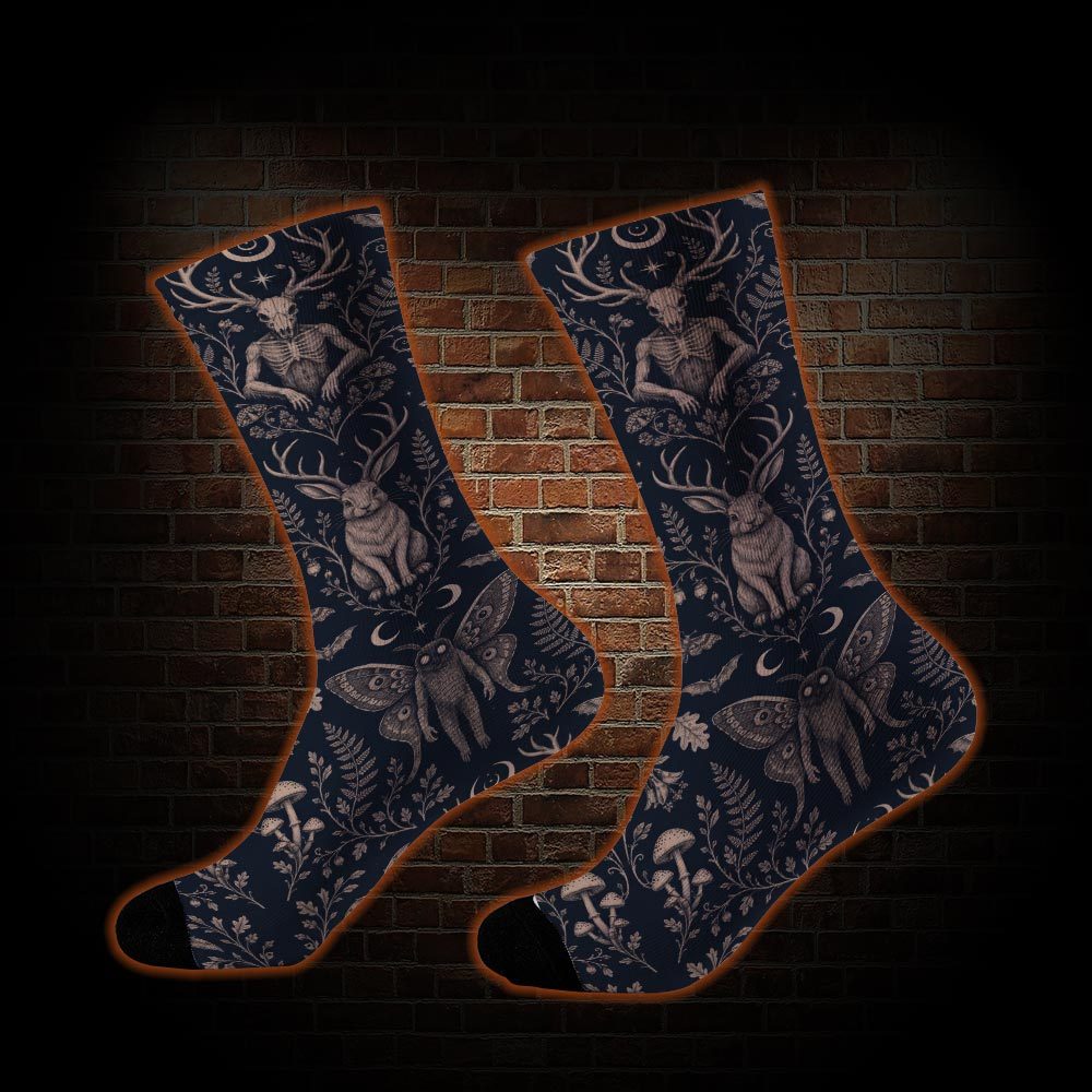 Cryptids in The Jungle Socks