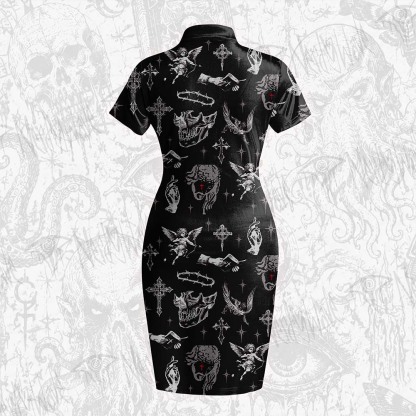 Sacred & Scars Velvet Mini Dress