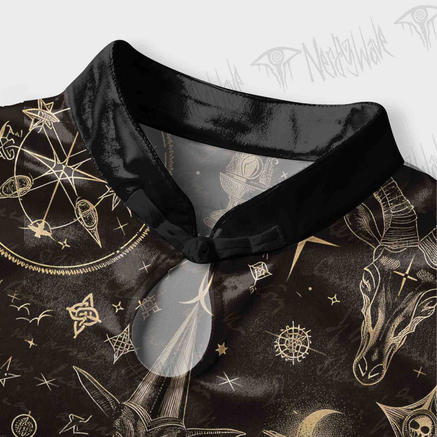 Baphomet Velvet Mini Dress