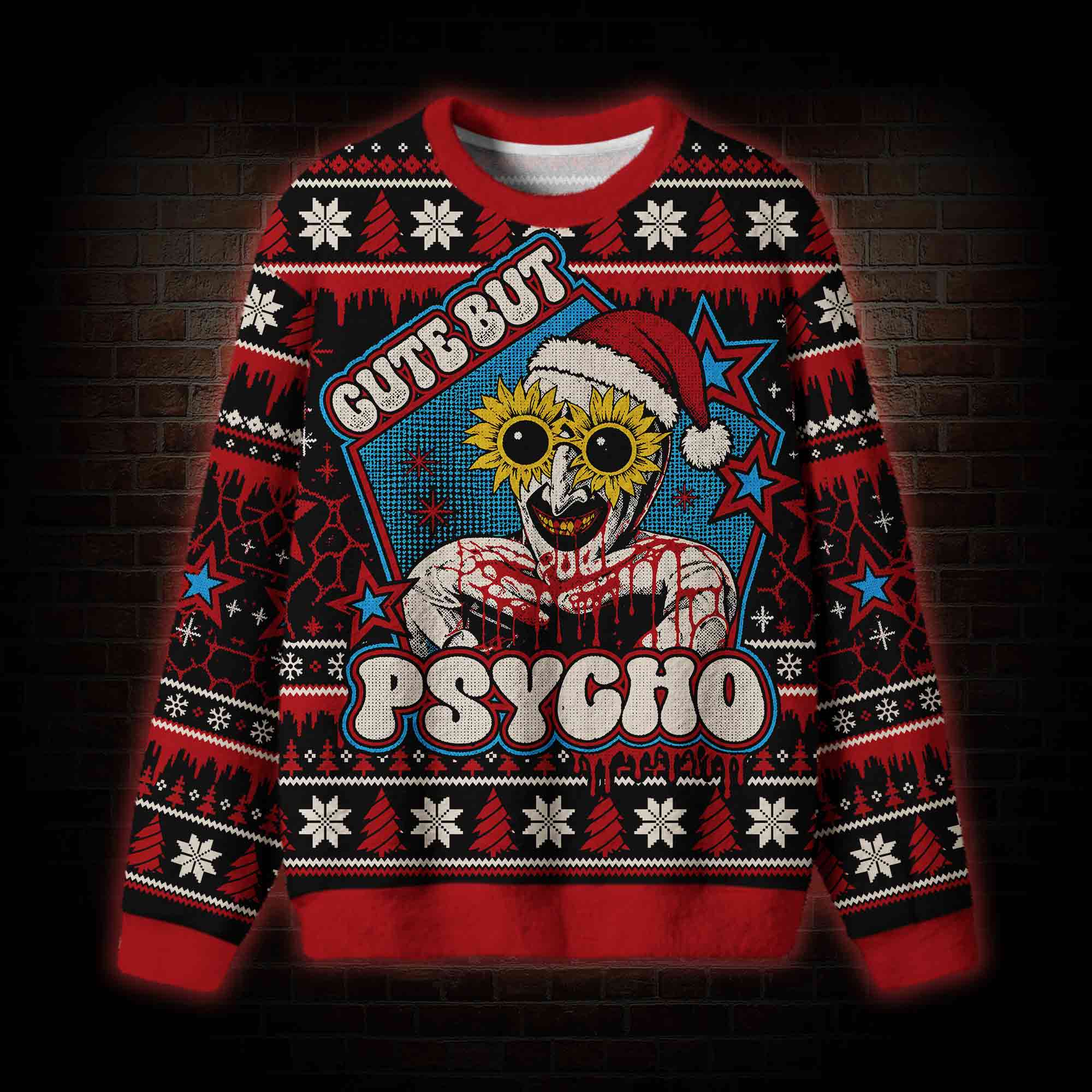 Psycho Christmas Ugly Sweatshirts