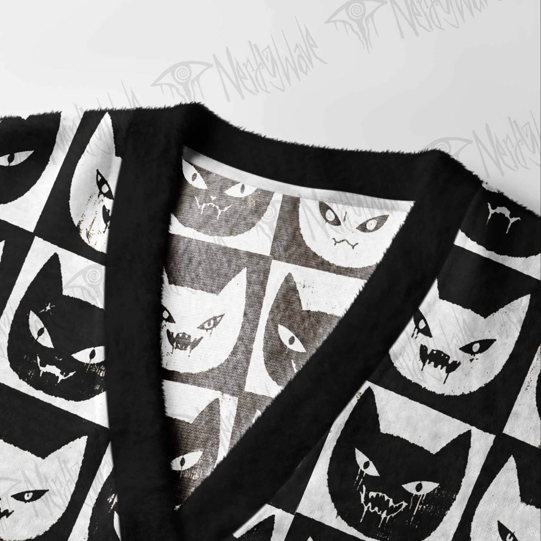 Strange Cat Cardigan Sweater