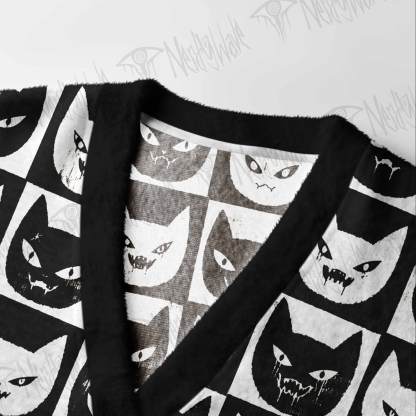 Strange Cat Cardigan Sweater