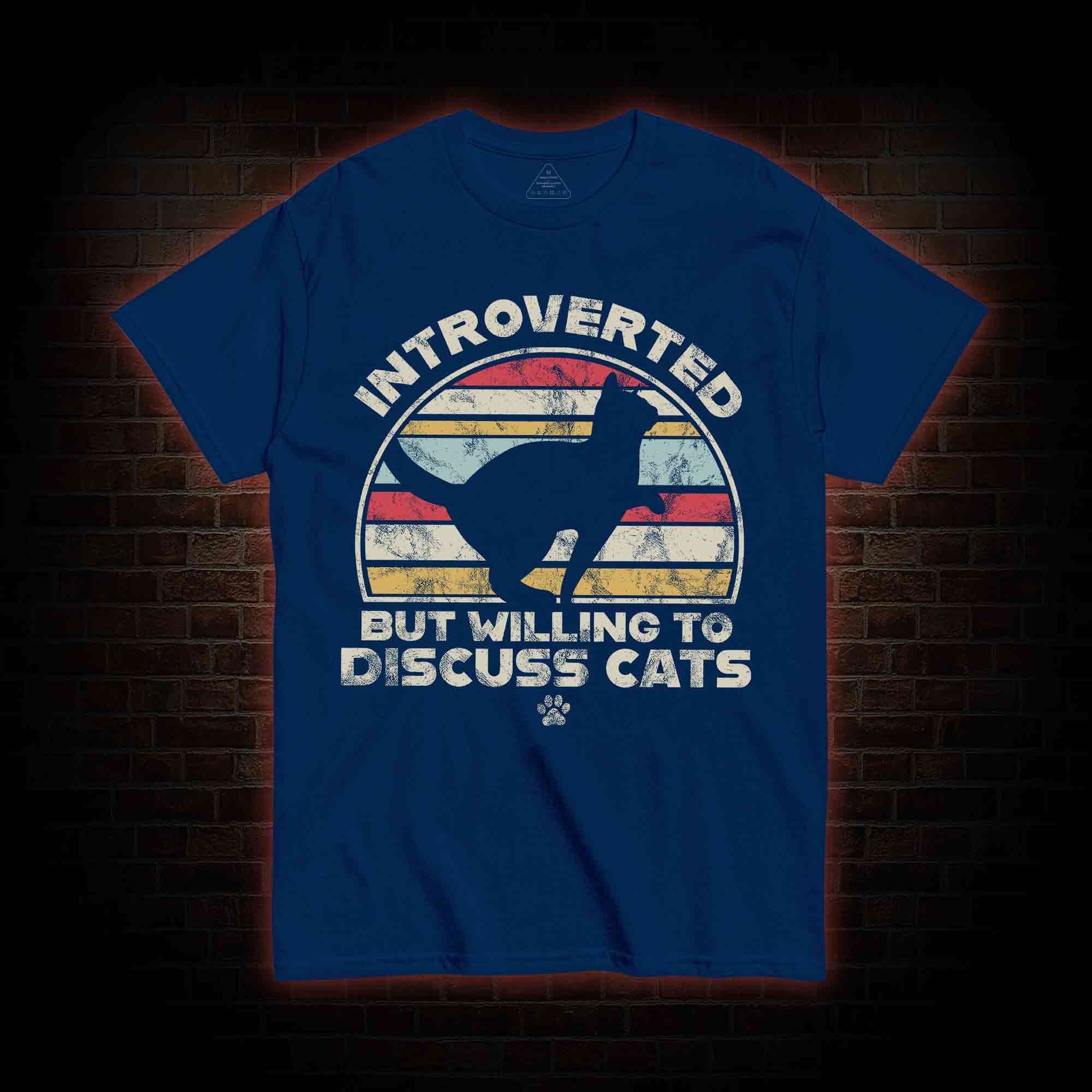 Introverted But Willing To Dicuss Cats T-shirt