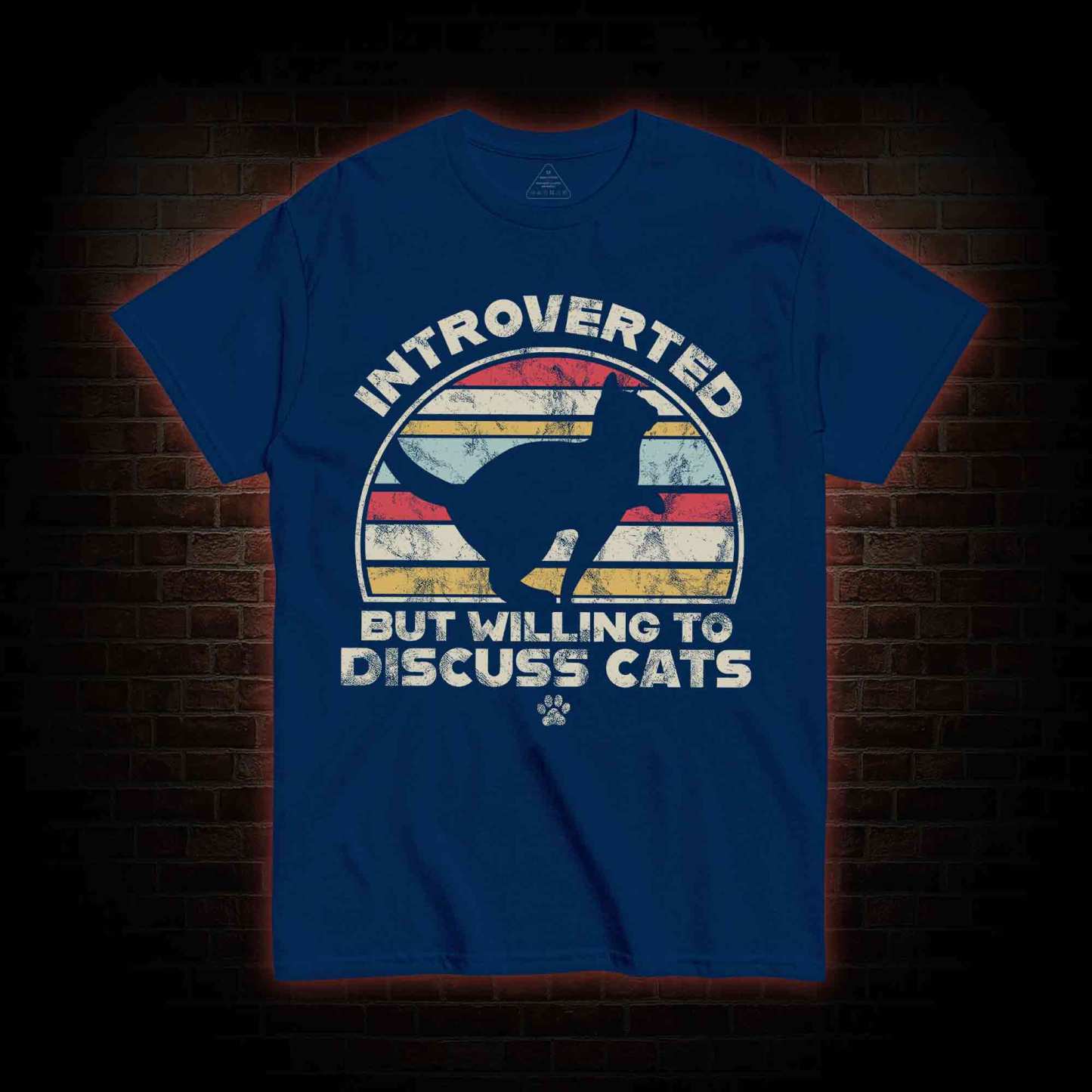 Introverted But Willing To Dicuss Cats T-shirt