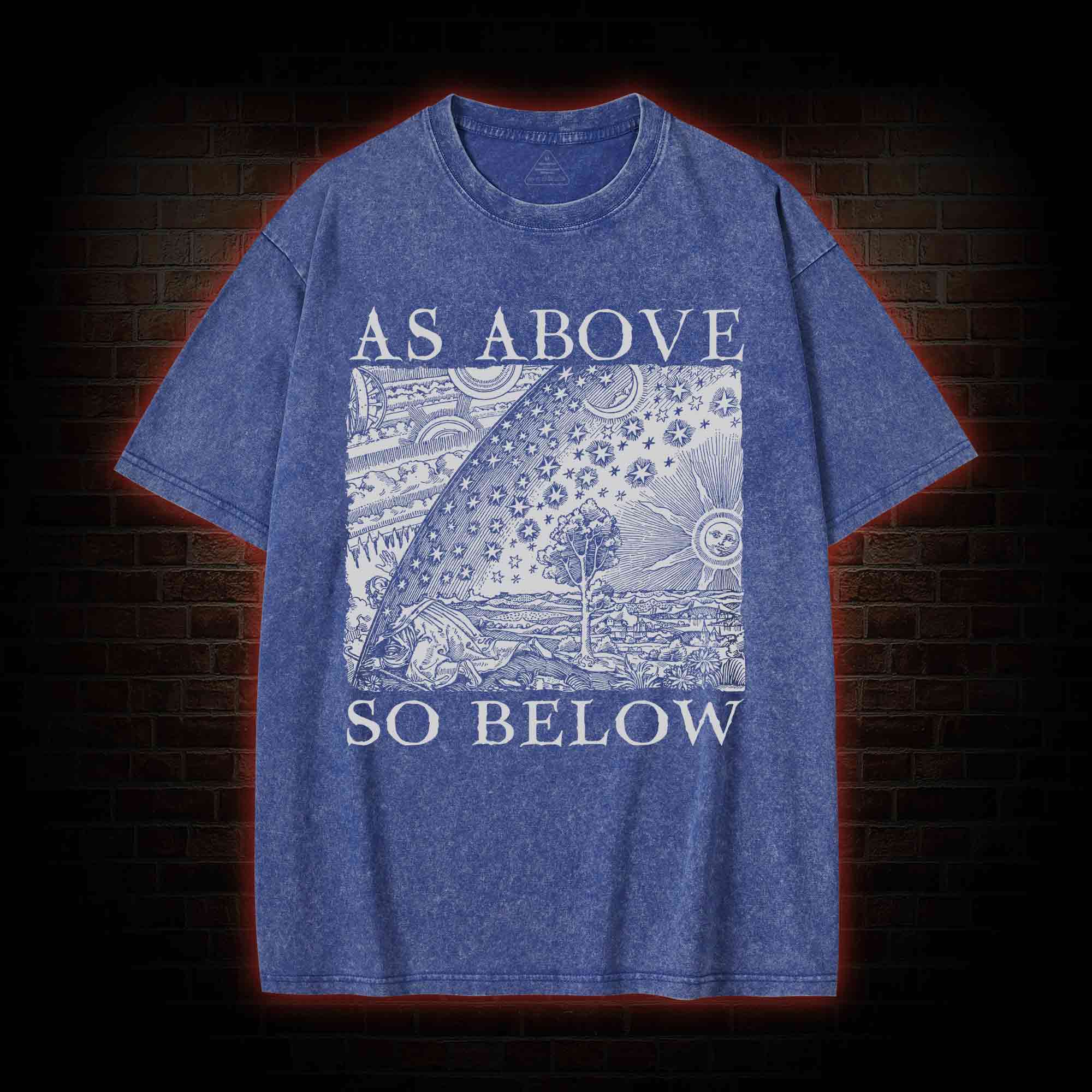 As Above So Below Washed T-shirt