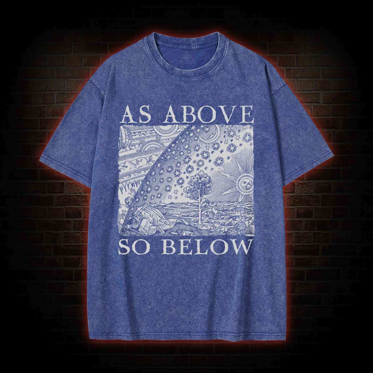 As Above So Below Washed T-shirt