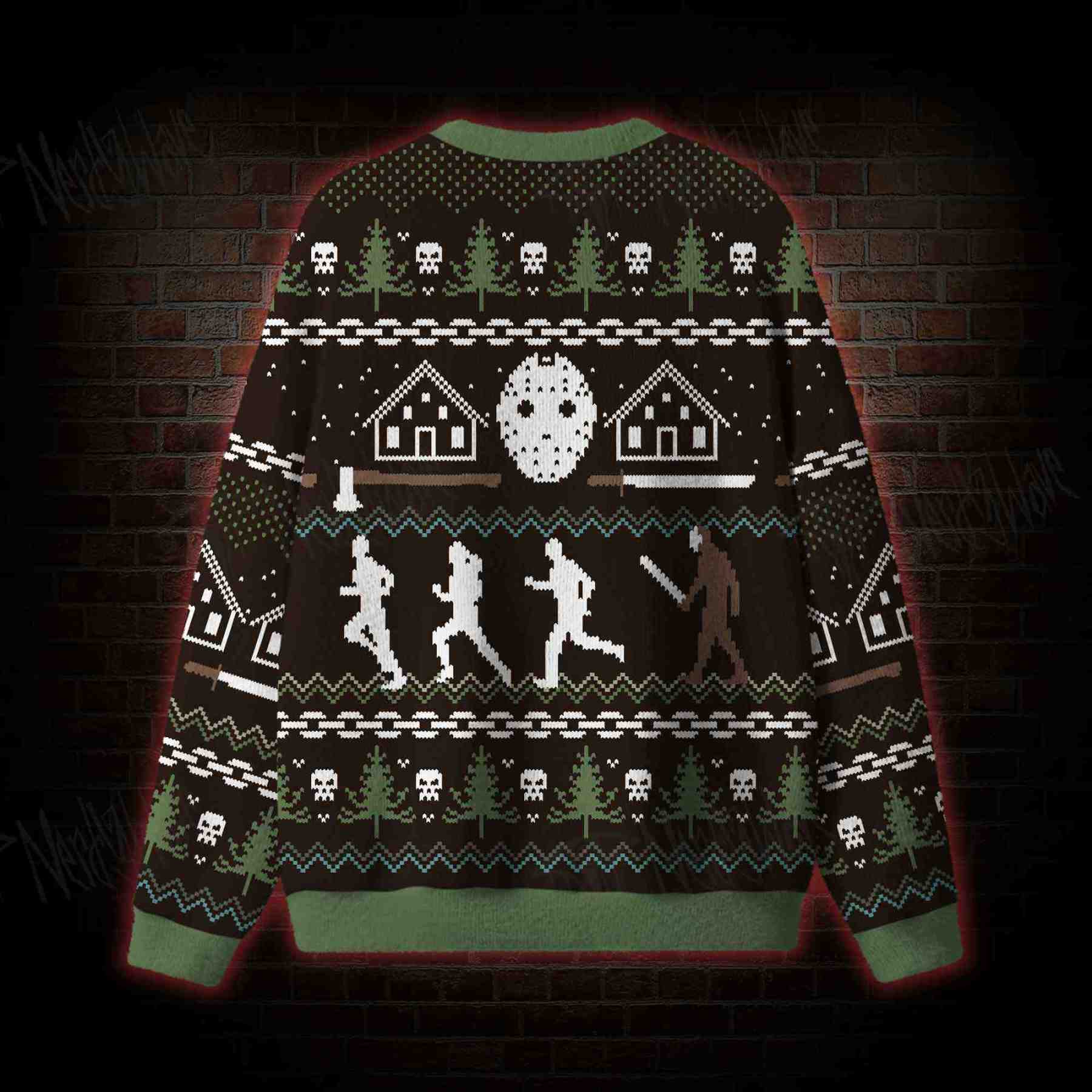 Camp Slasher Christmas Ugly Sweatshirts