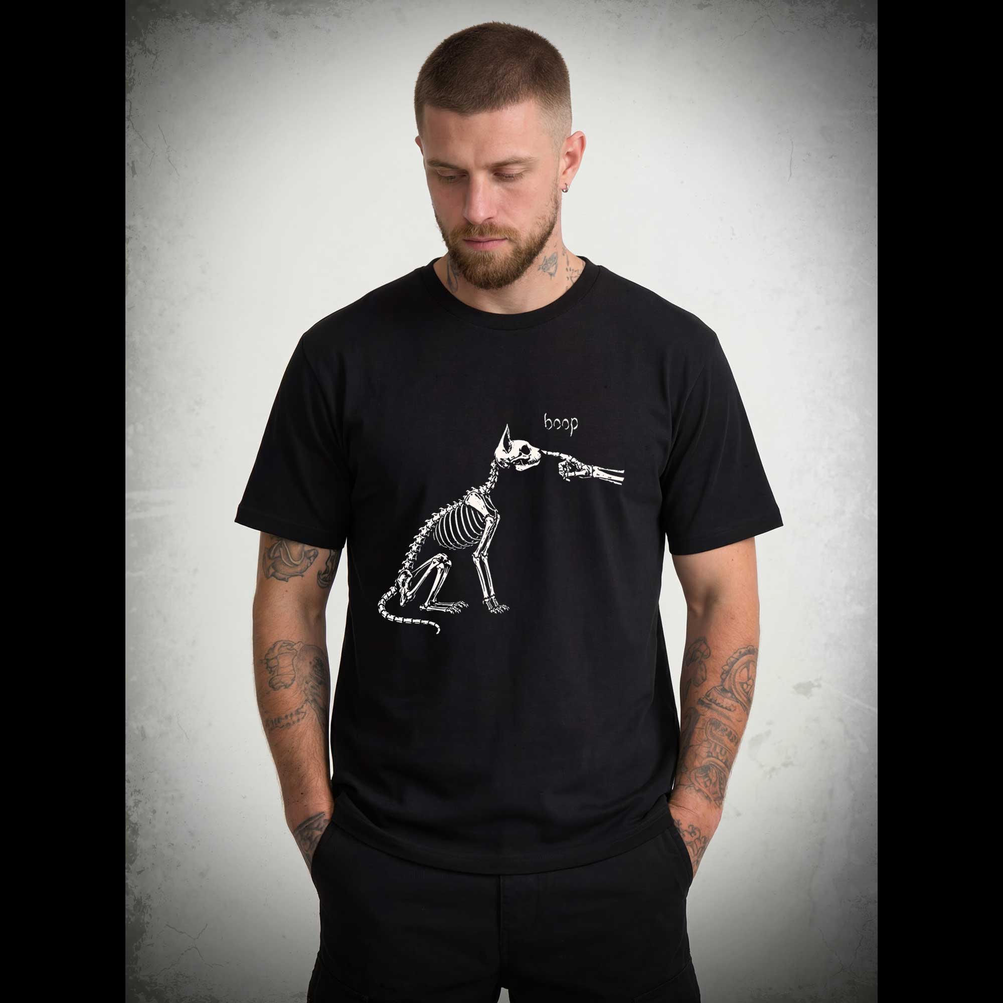Skeleto Cat Boop T-shirt