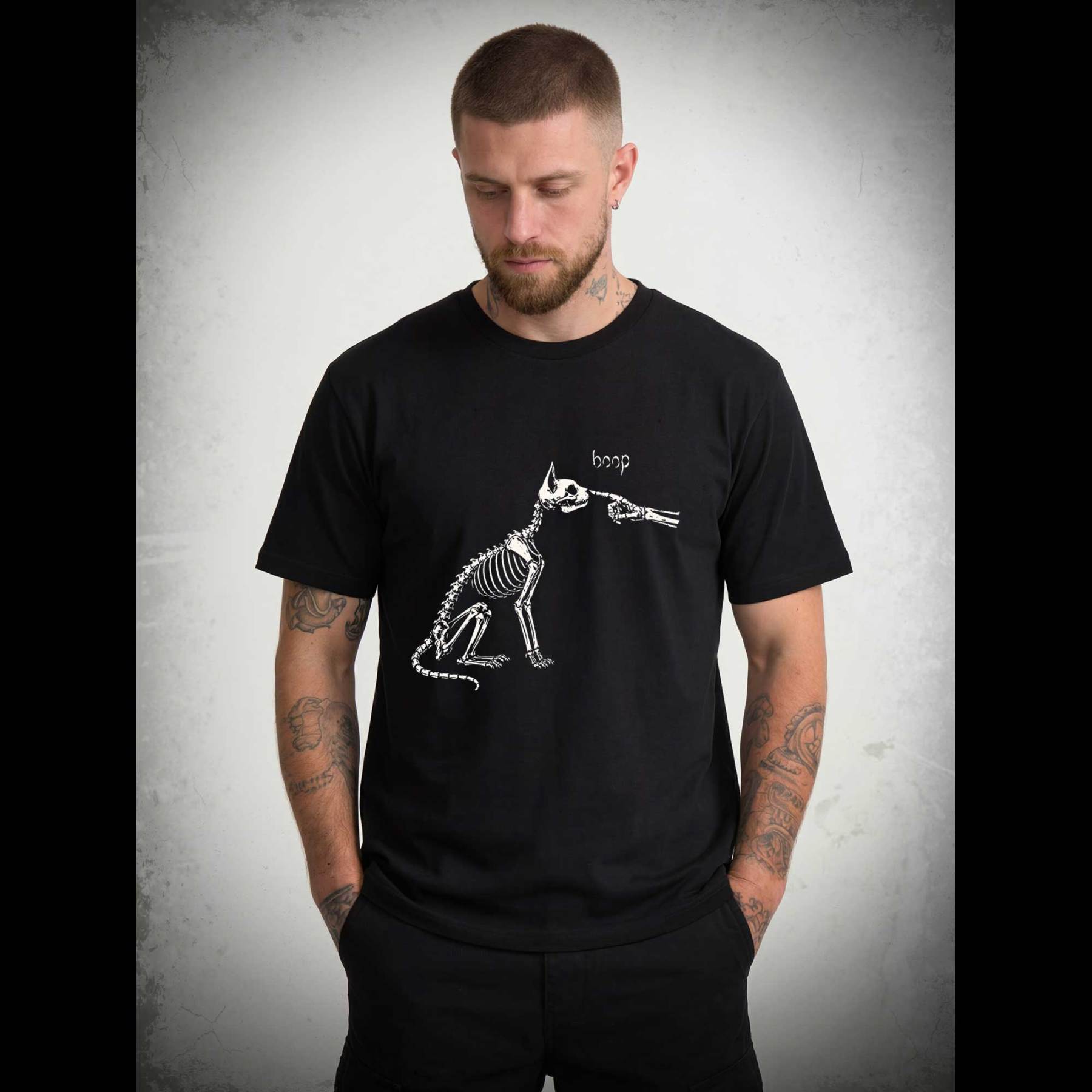 Skeleto Cat Boop T-shirt