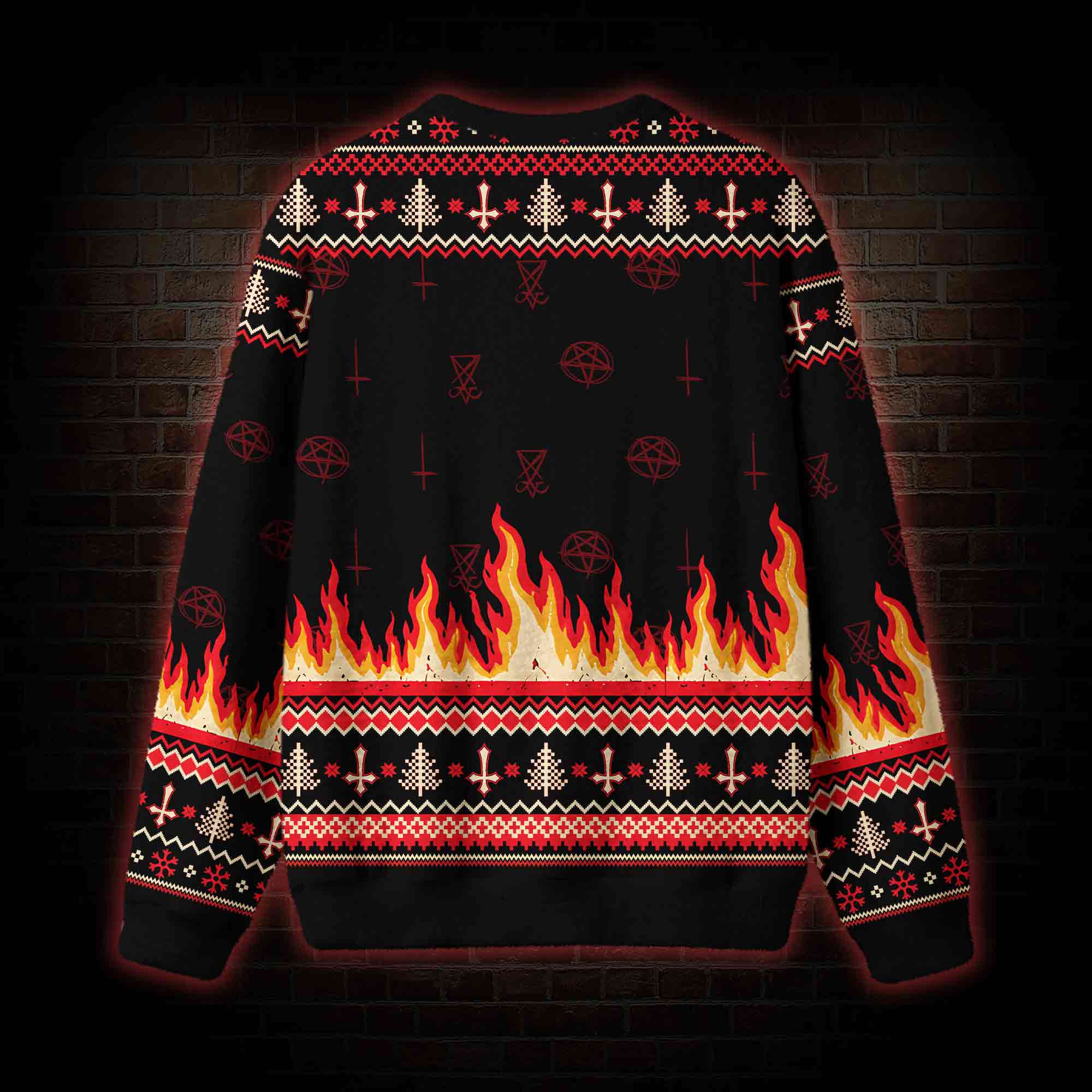 Not Today Jesus Vintage Ugly Sweatshirts