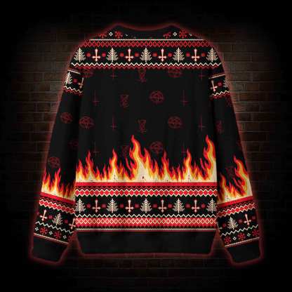 Not Today Jesus Vintage Ugly Sweatshirts