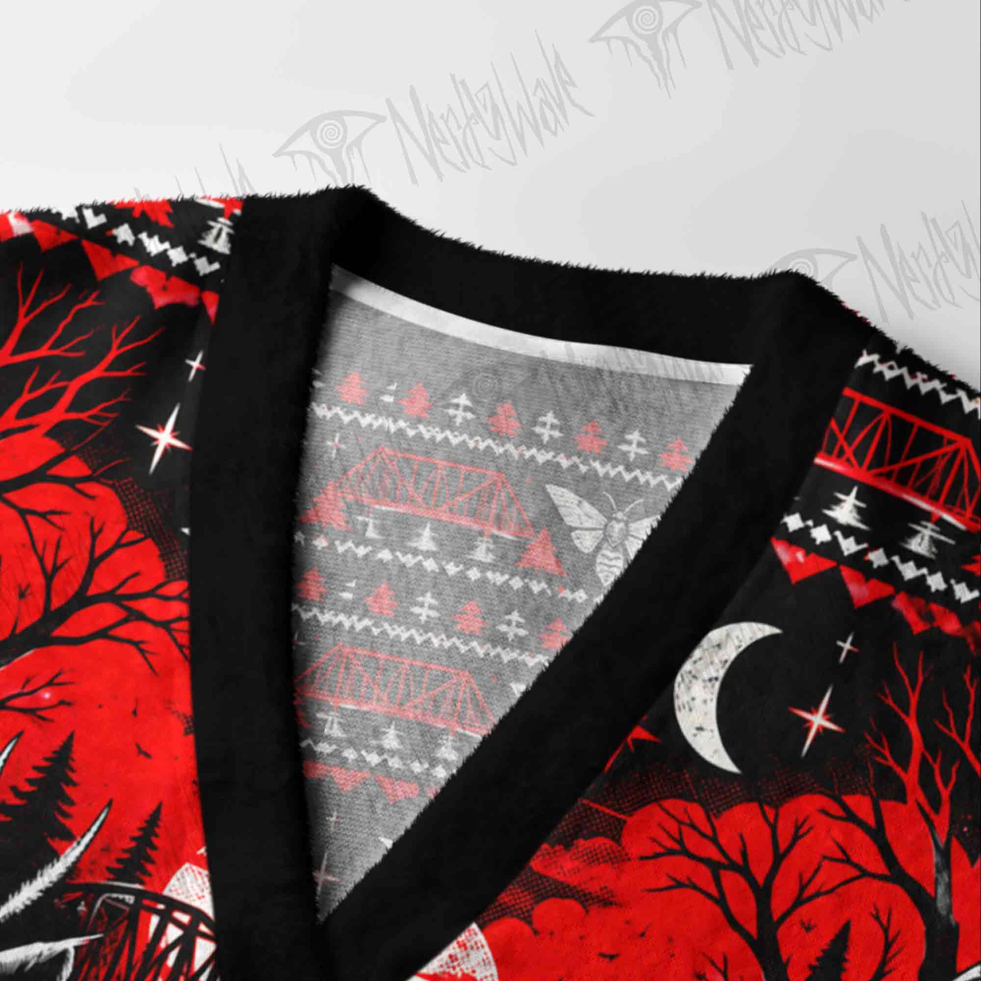 Mothman Descent Cardigan Sweater