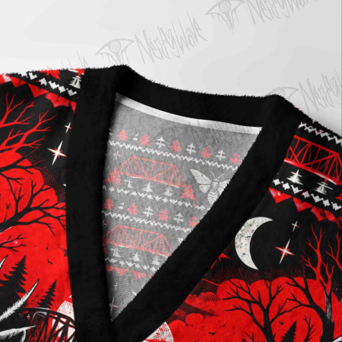 Mothman Descent Cardigan Sweater