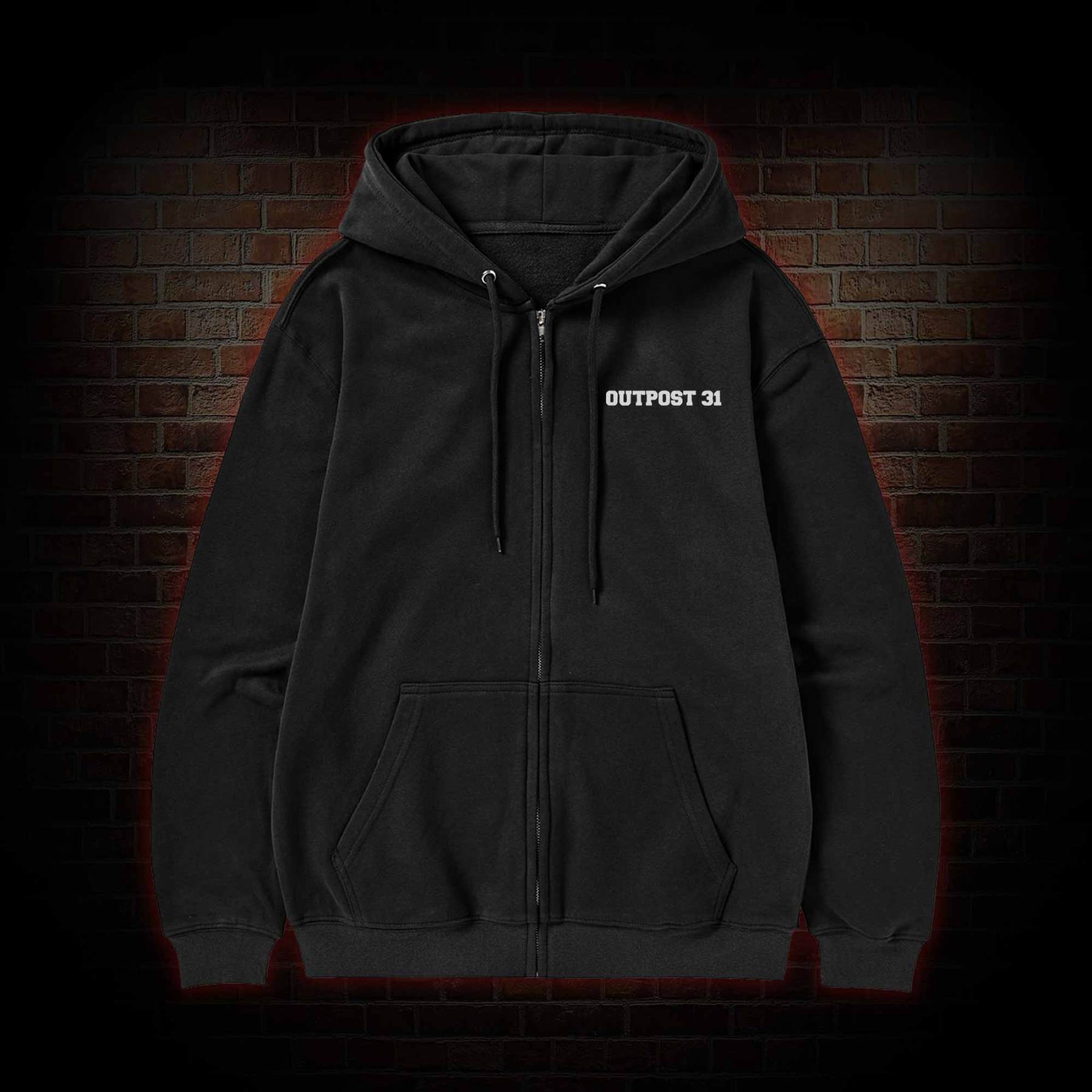 Retro The Thing Zipper Hoodie