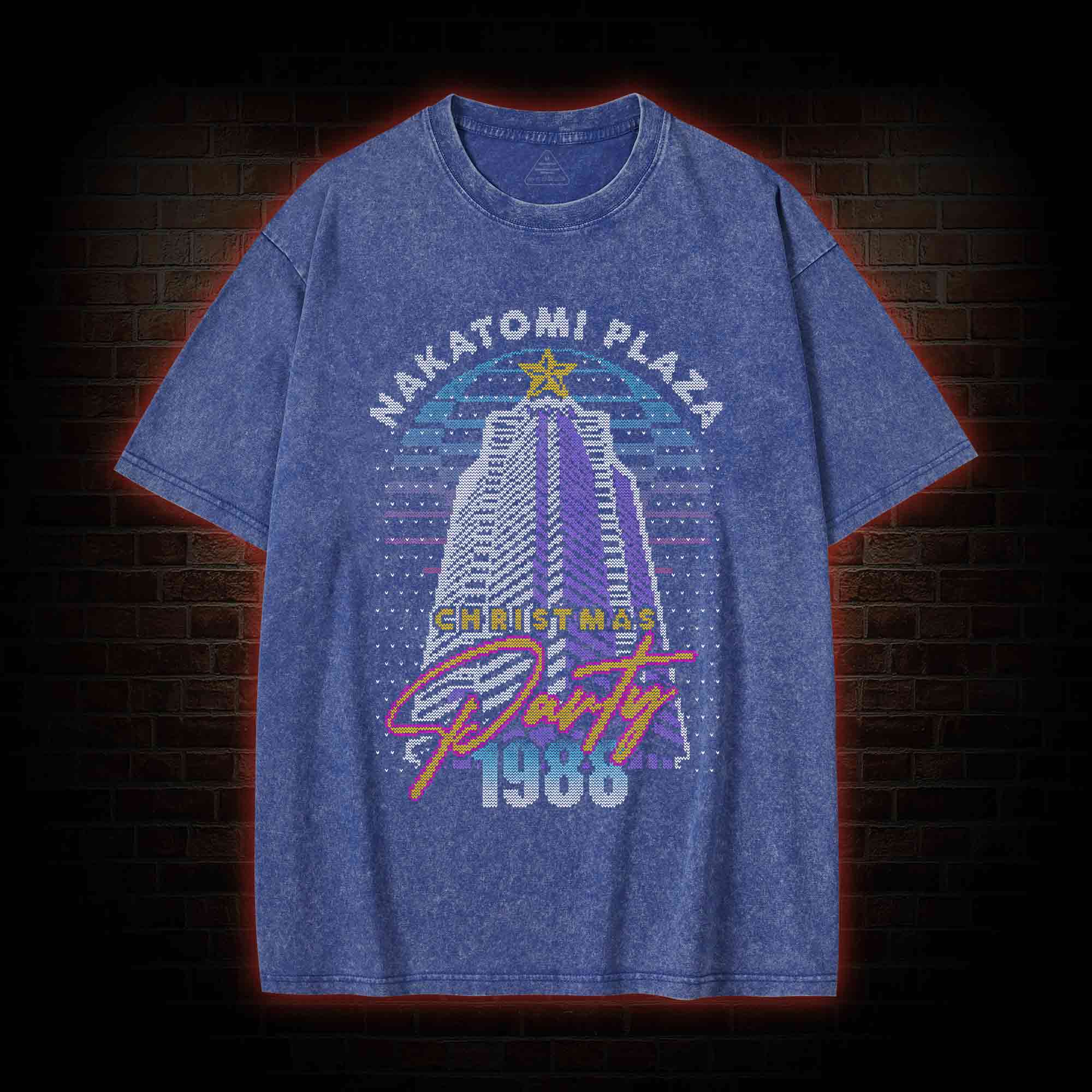 Nakatomi Plaza Christmas Party Washed T-shirt