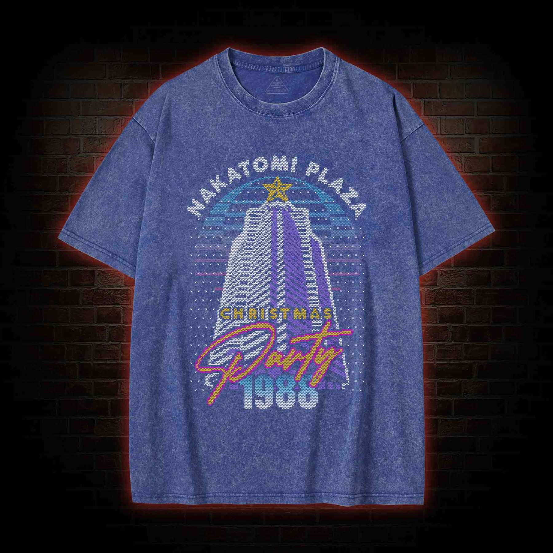 Nakatomi Plaza Christmas Party Washed T-shirt