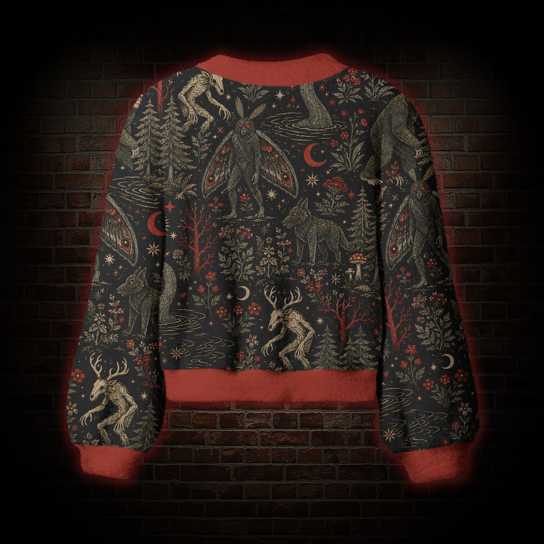 Creatures of the Night Women's Cardigan Sweater