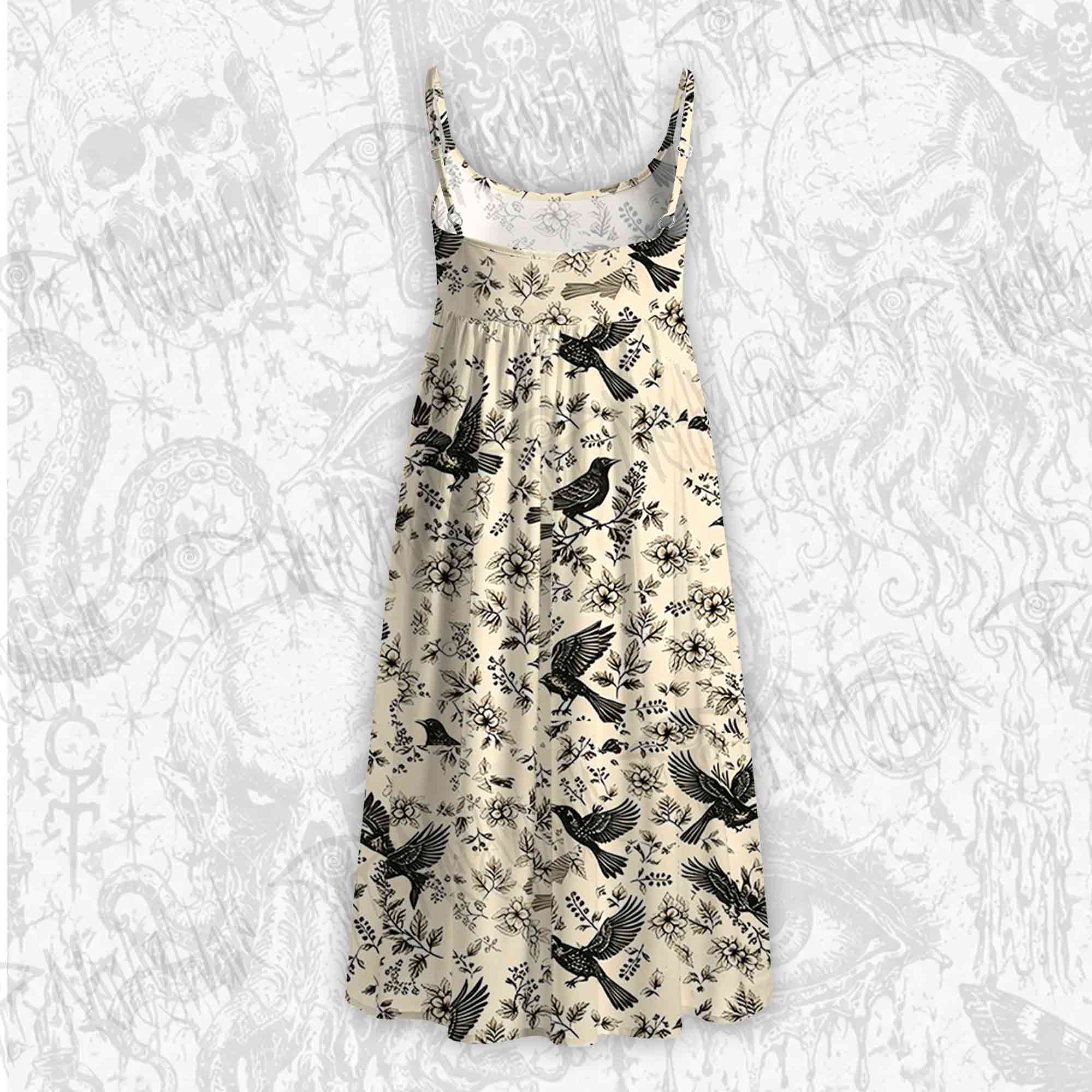 Raven's Meadow Strap Midi Sundress