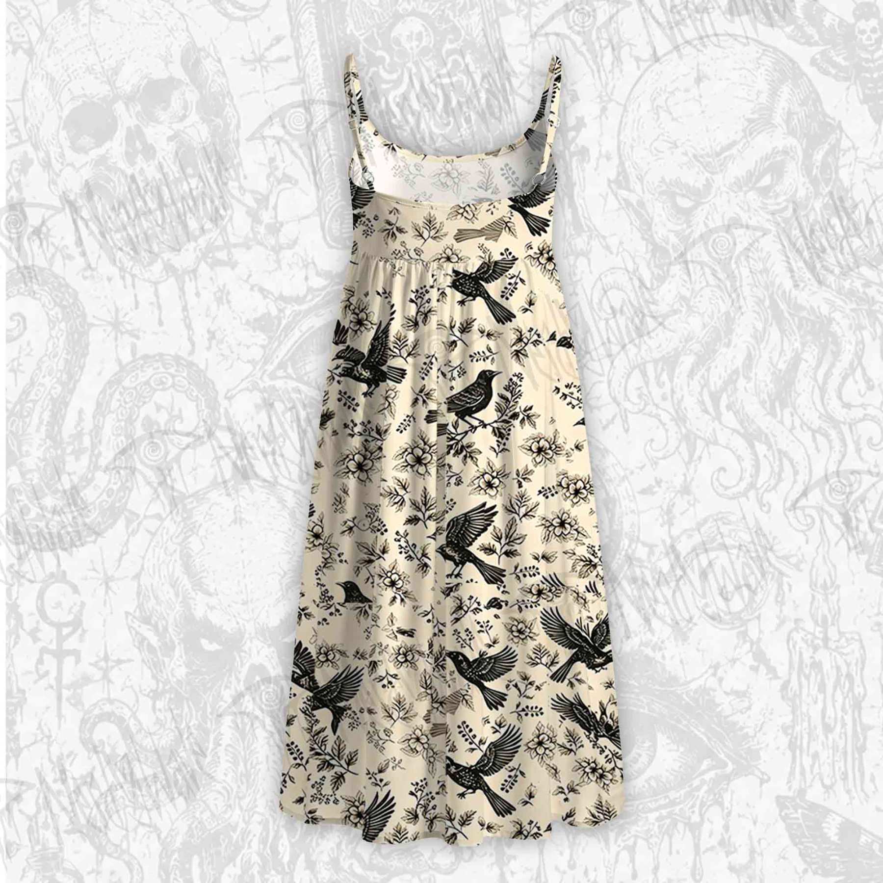 Raven's Meadow Strap Midi Sundress