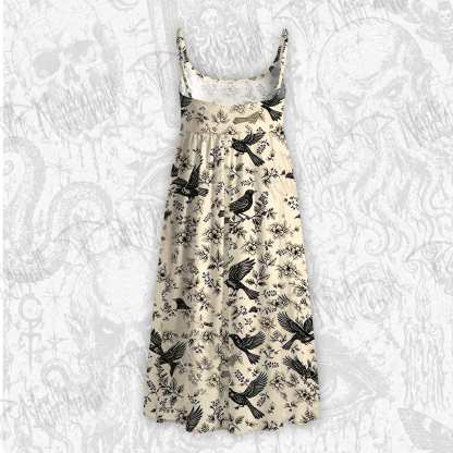 Raven's Meadow Strap Midi Sundress