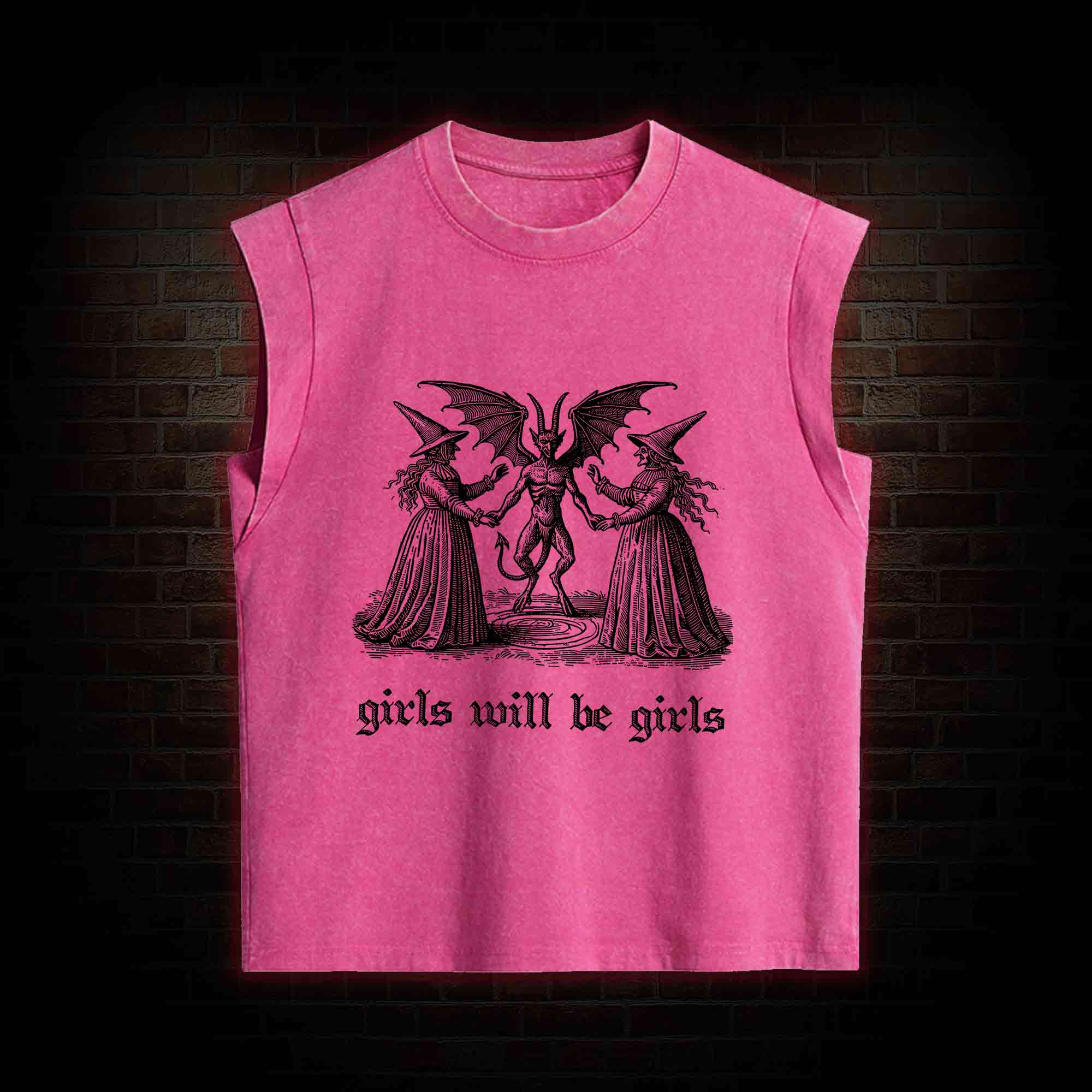Girls Will Be Girls Women's Washed Tank Top