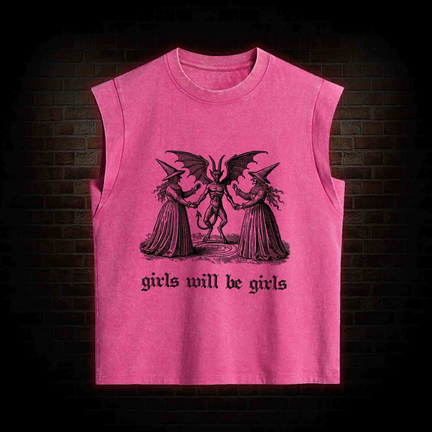 Girls Will Be Girls Women's Washed Tank Top