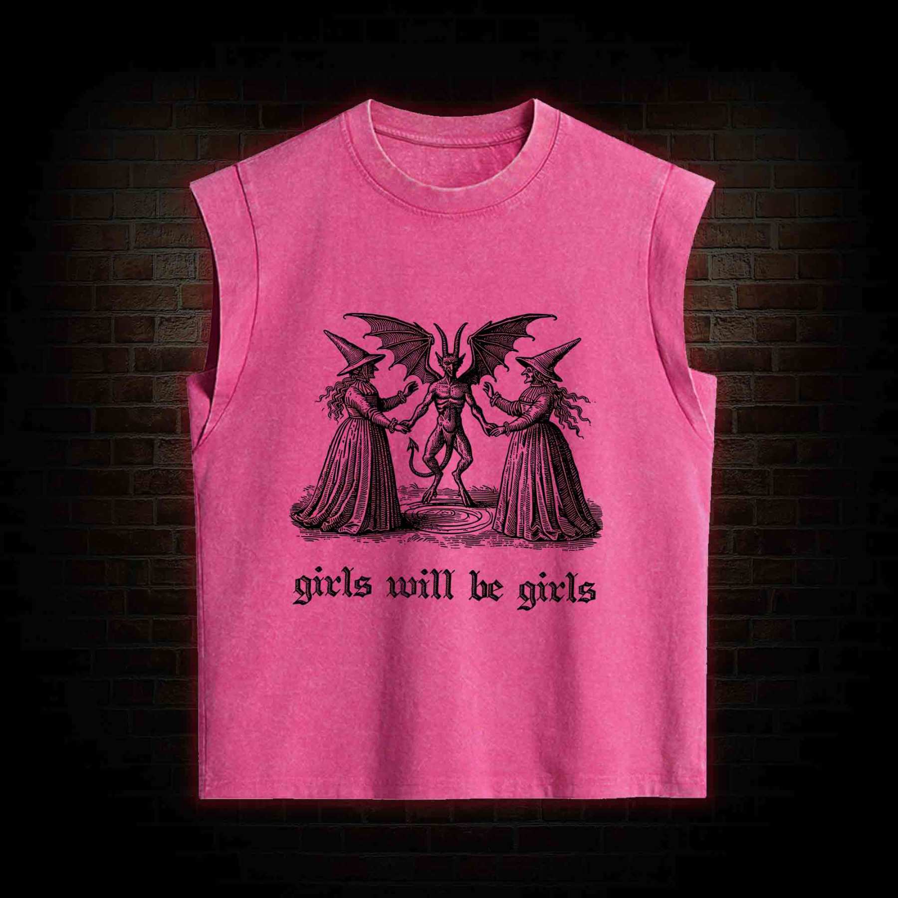 Girls Will Be Girls Women's Washed Tank Top