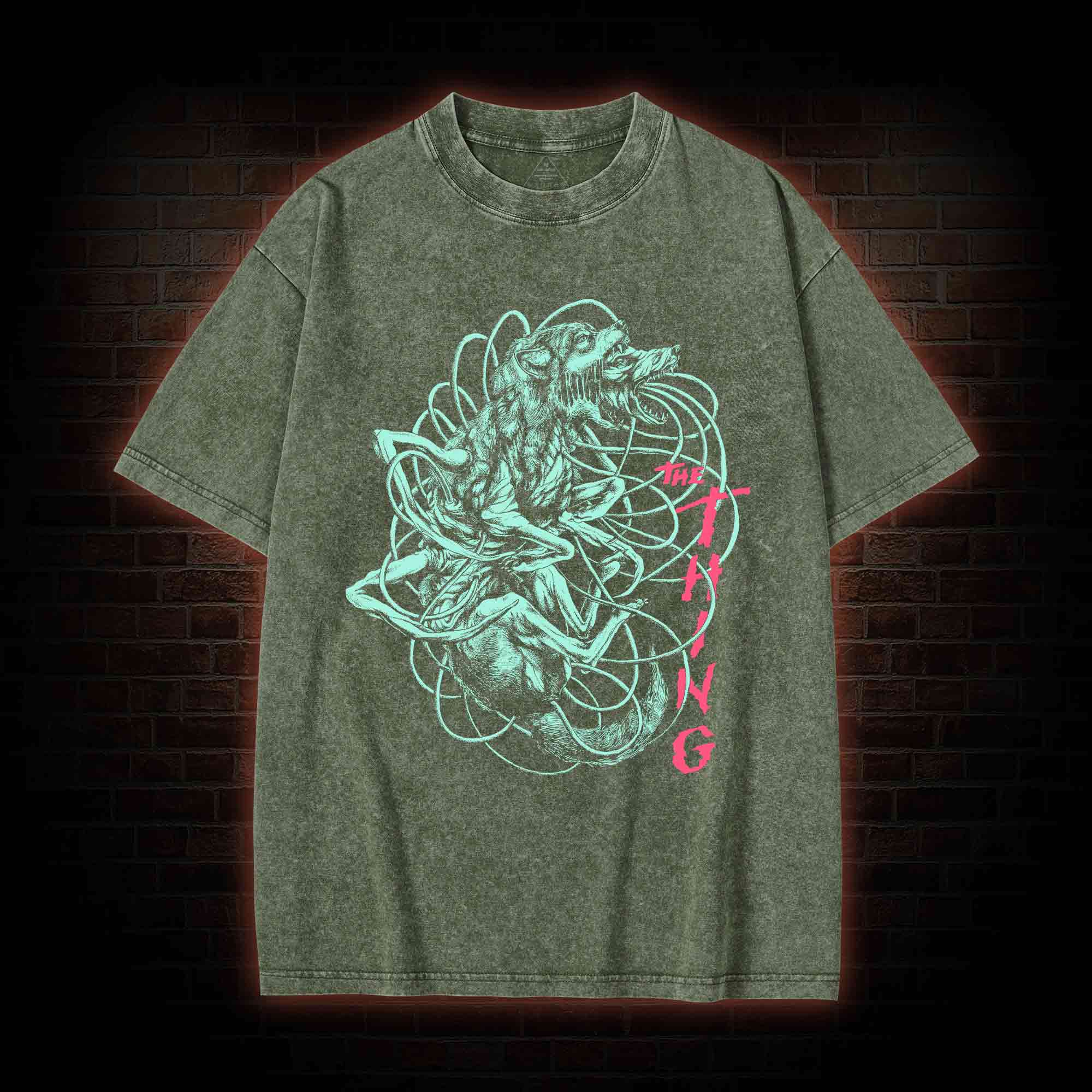 The Thing Cult Horror Washed T-shirt