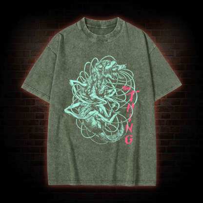 The Thing Cult Horror Washed T-shirt