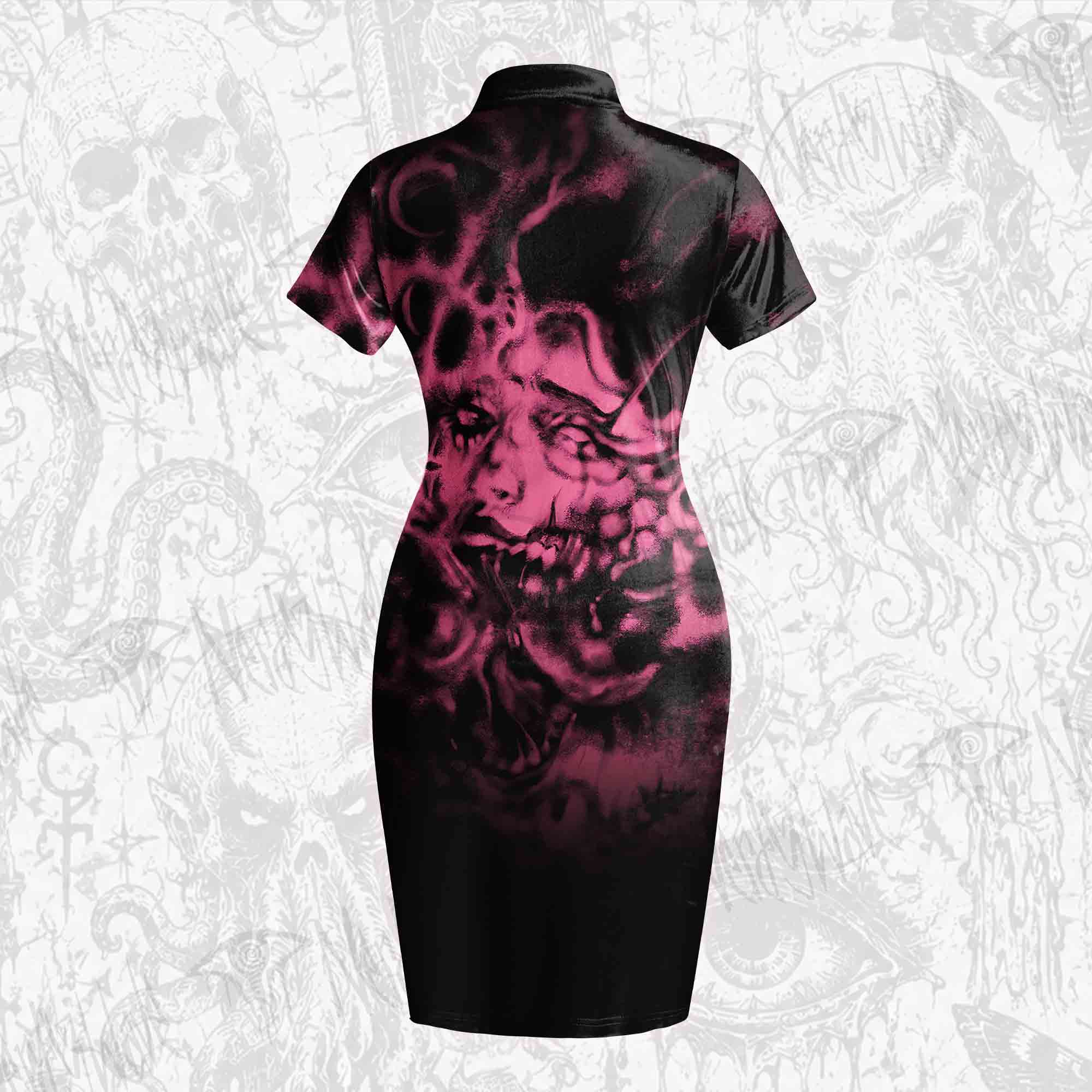 Fragmented Soul Velvet Mini Dress