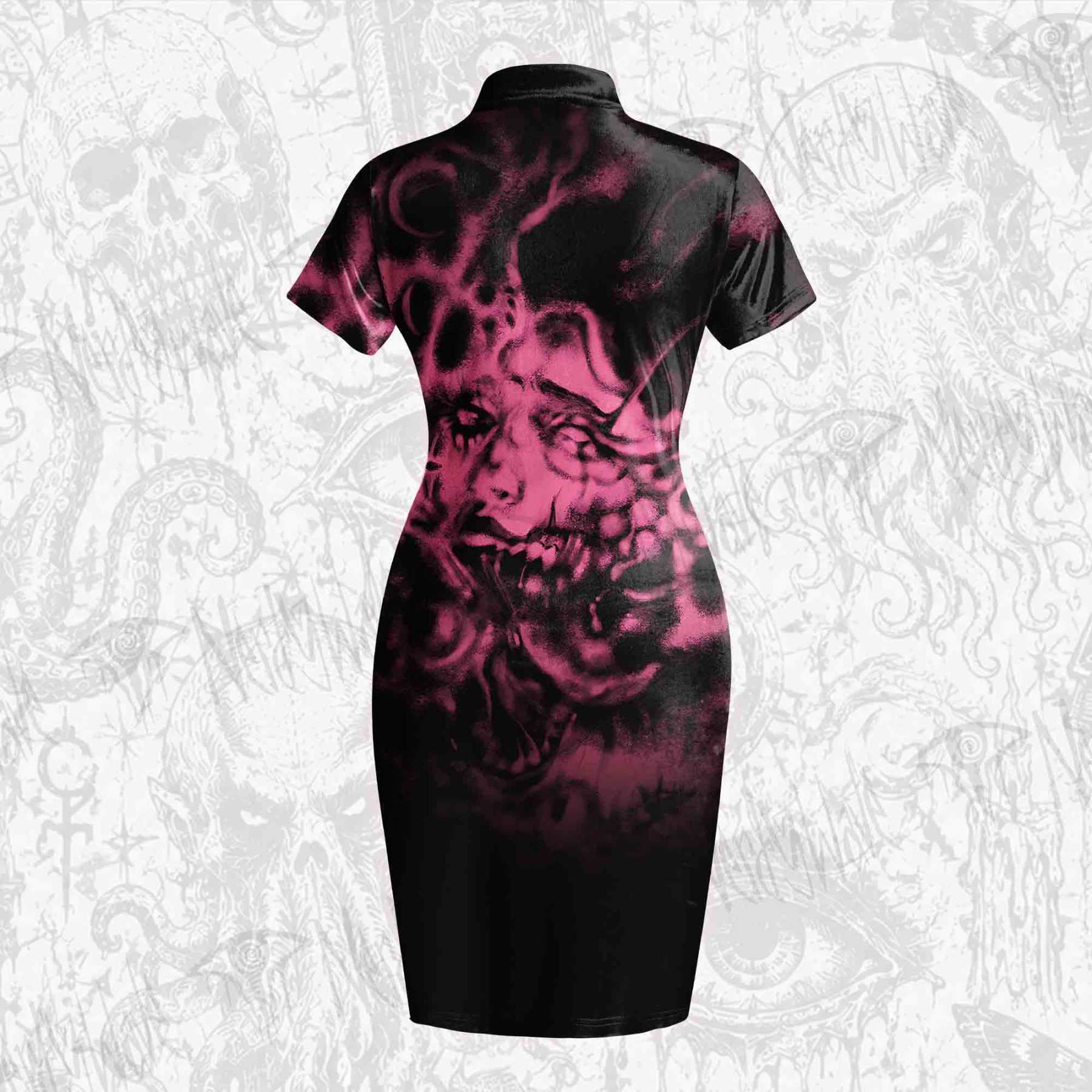 Fragmented Soul Velvet Mini Dress