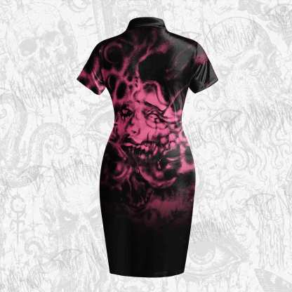 Fragmented Soul Velvet Mini Dress