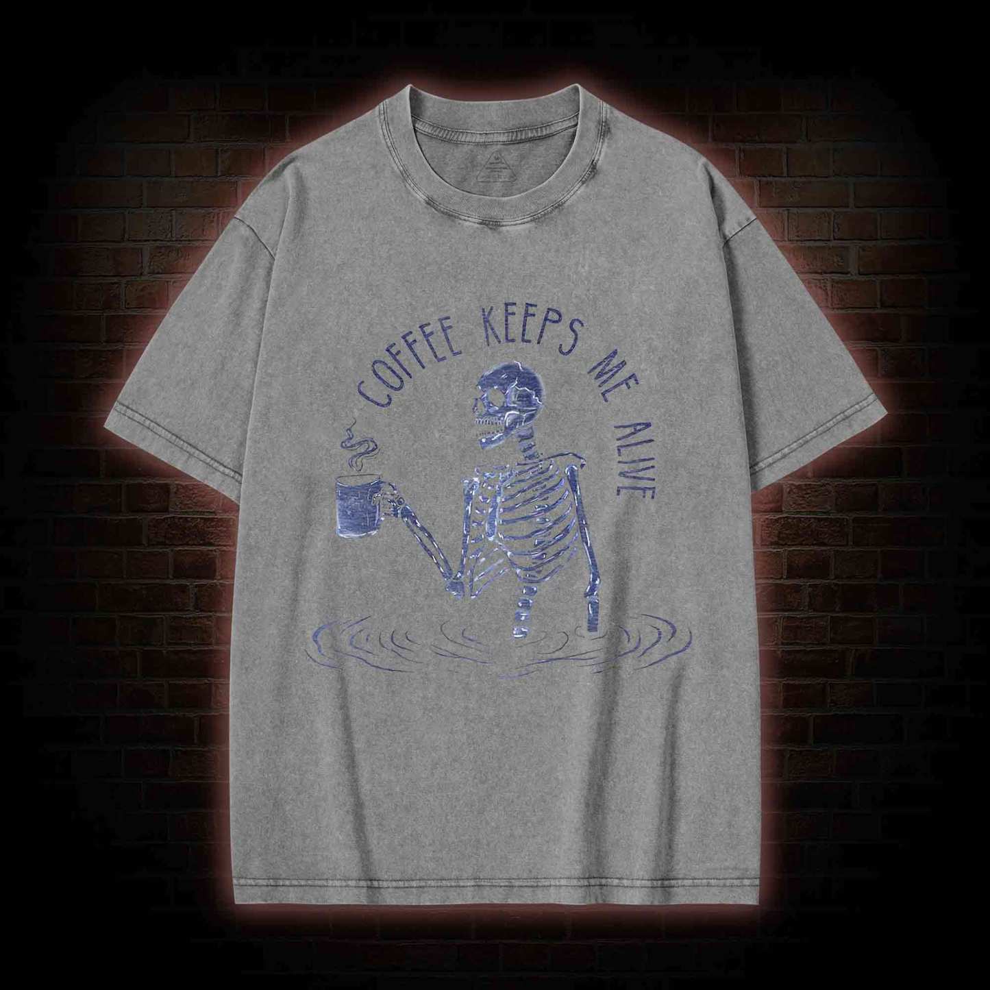 Coffee Keeps Me Alive Washed T-shirt
