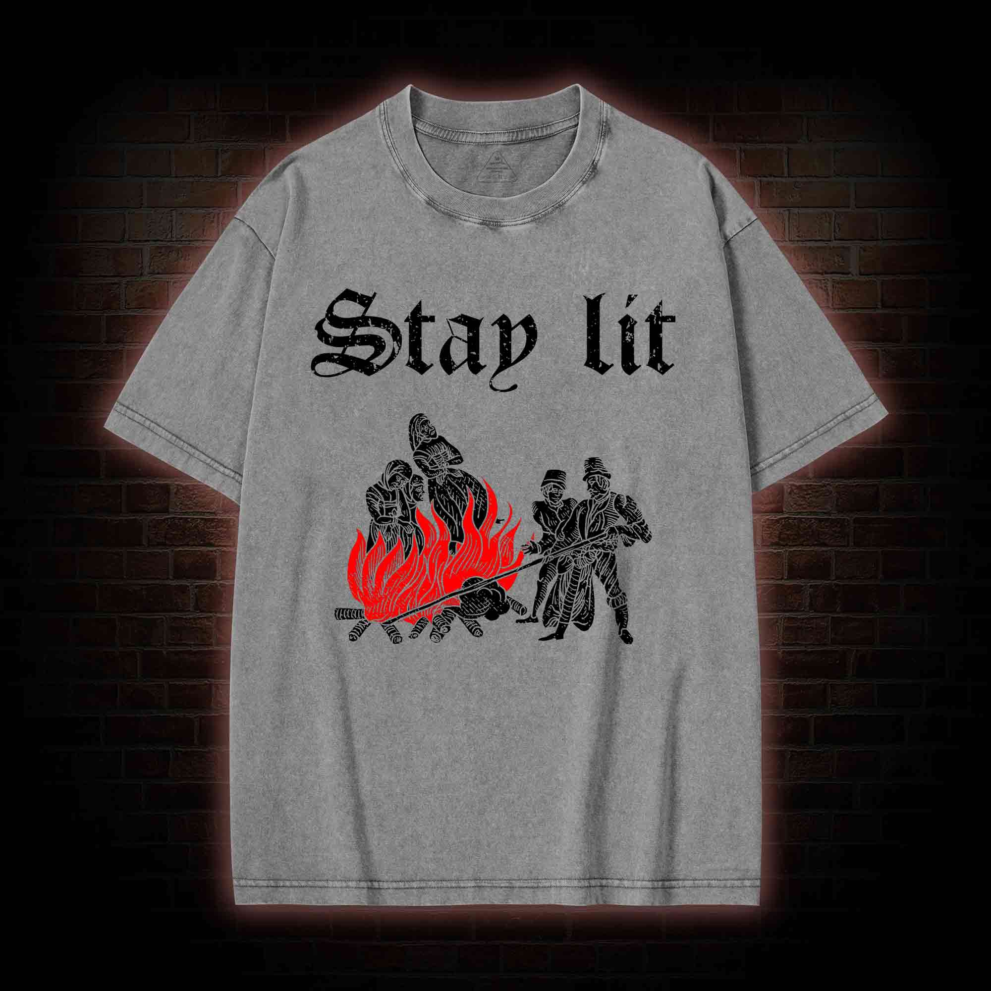 Stay Lit Washed T-shirt