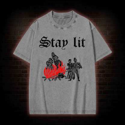 Stay Lit Washed T-shirt
