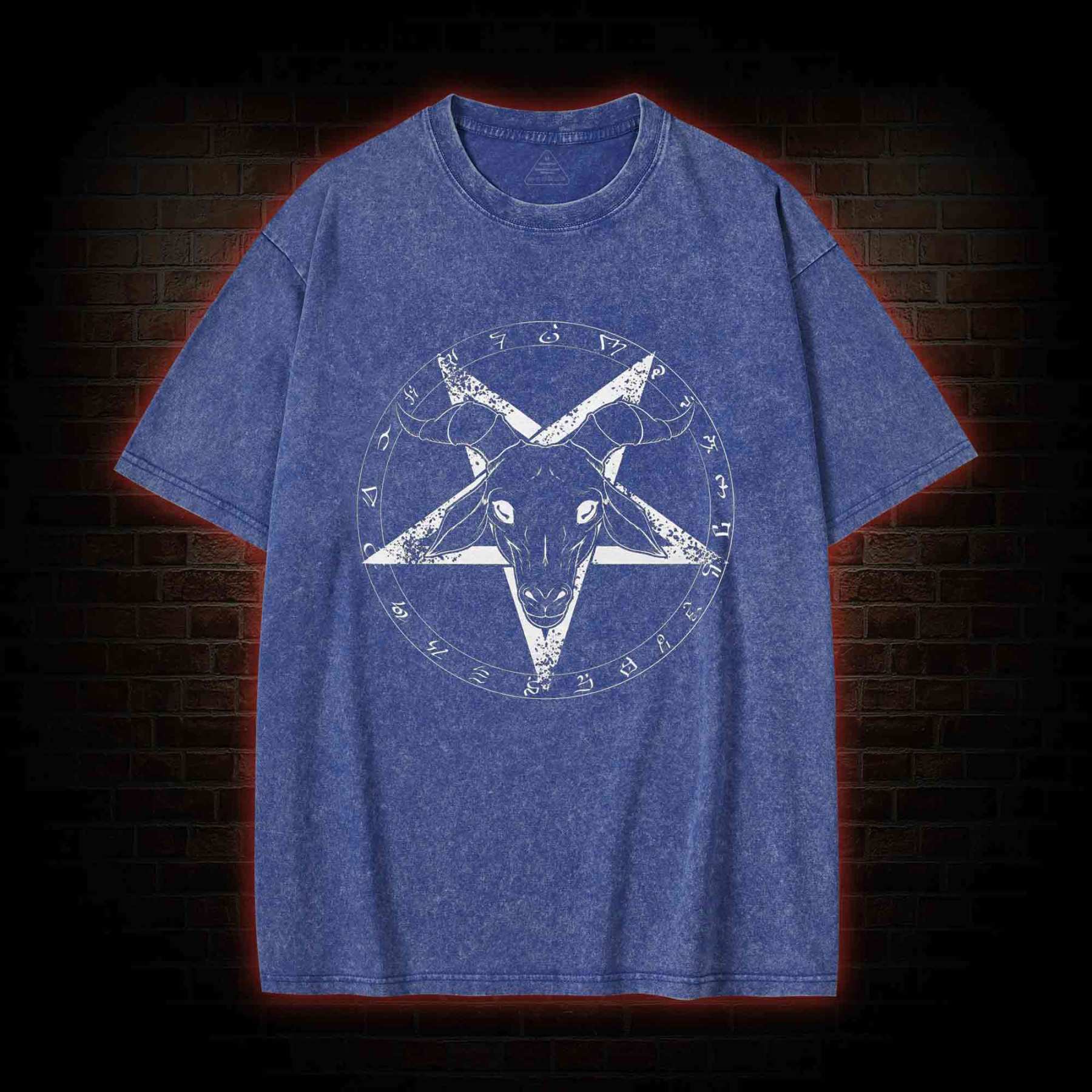 Hail Satan Washed T-shirt
