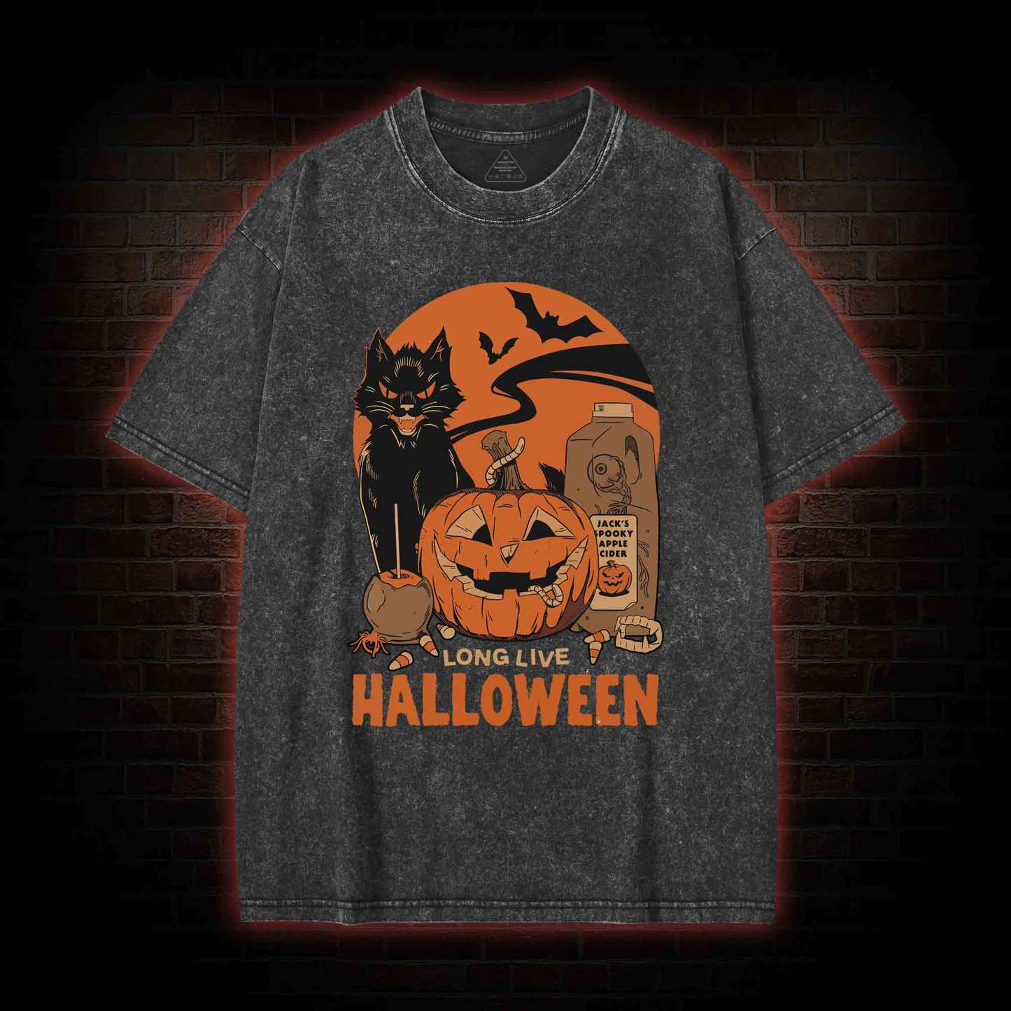Long Live Halloween Washed T-shirt