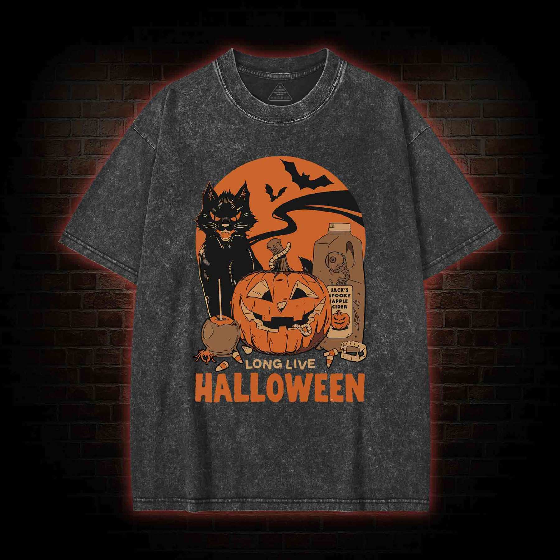 Long Live Halloween Washed T-shirt