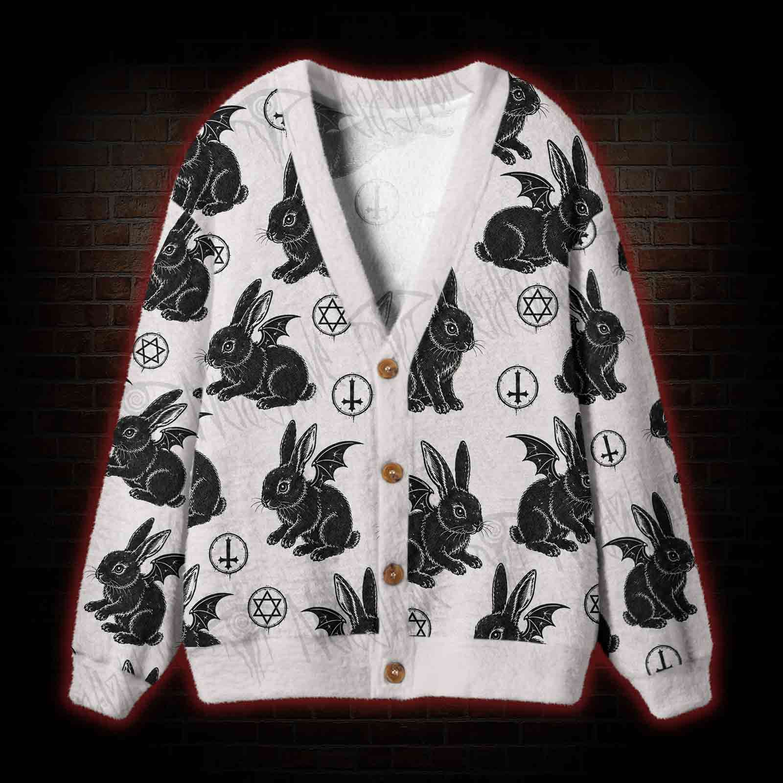 Witchcraft Bunny Cardigan Sweater