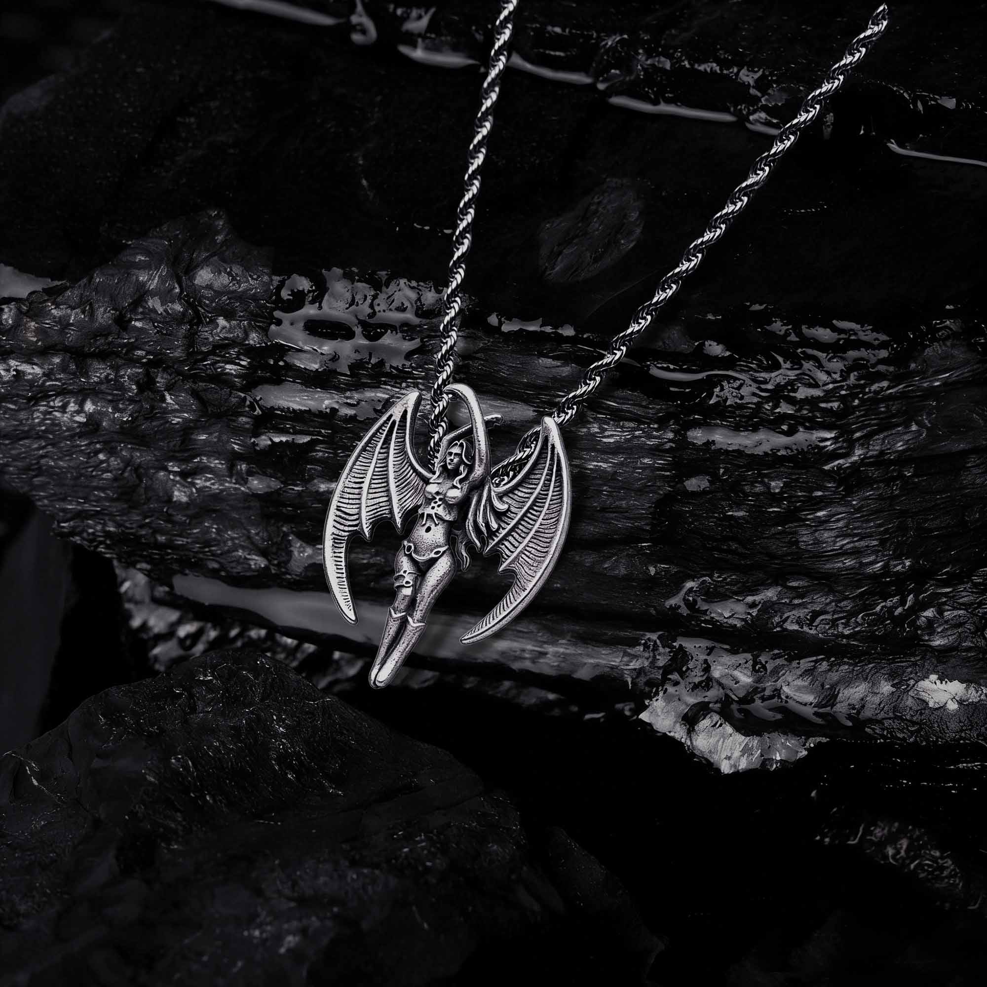 Fallen Angel Sculptural Necklace