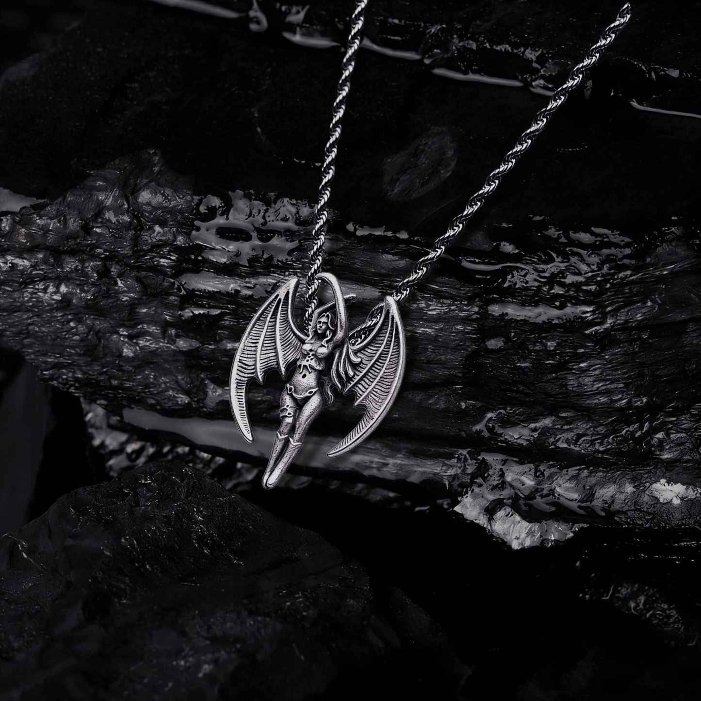 Fallen Angel Sculptural Necklace