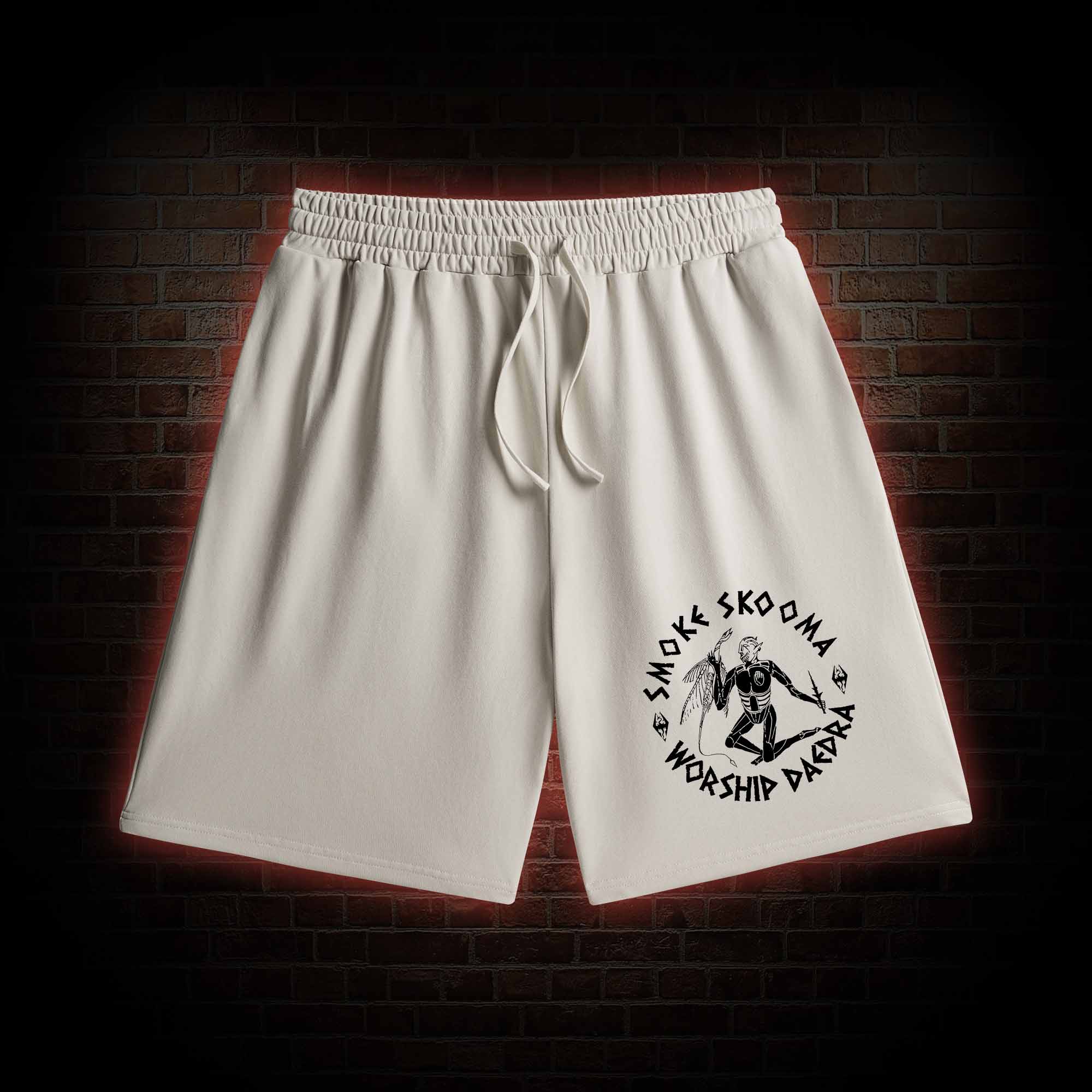 Smoke Skooma Worship Daedra Washed Shorts