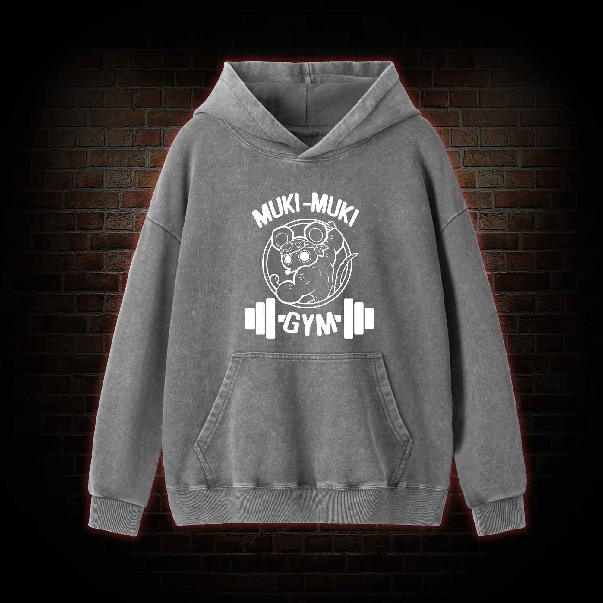 Mouse Workout Washed Hoodie